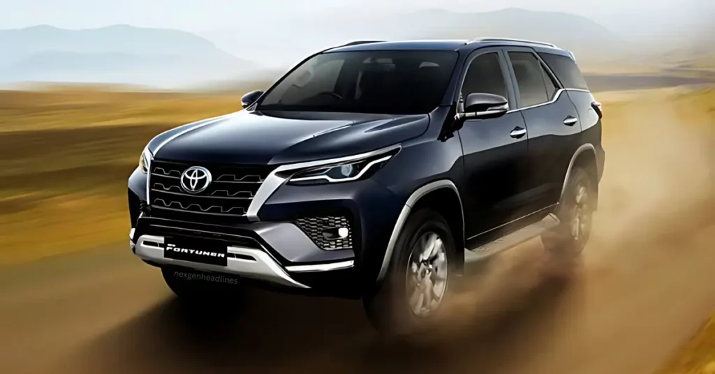 toyoto fortuner on road price