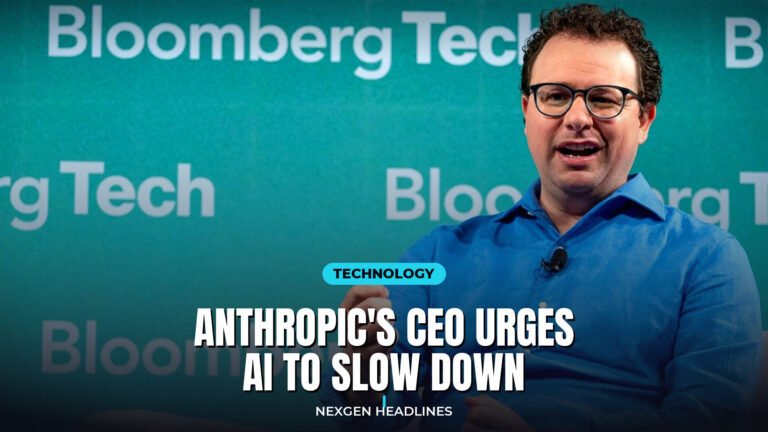 Anthropic's CEO urges AI to slow down - Nexgen Headlines