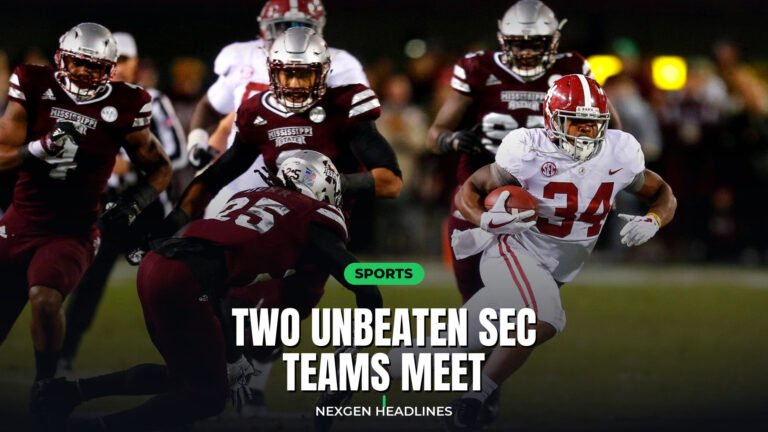 Two unbeaten SEC teams meet - Nexgen Headlines