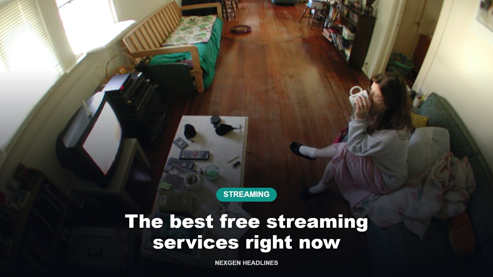 A living room television, illustrating free streaming services in the US