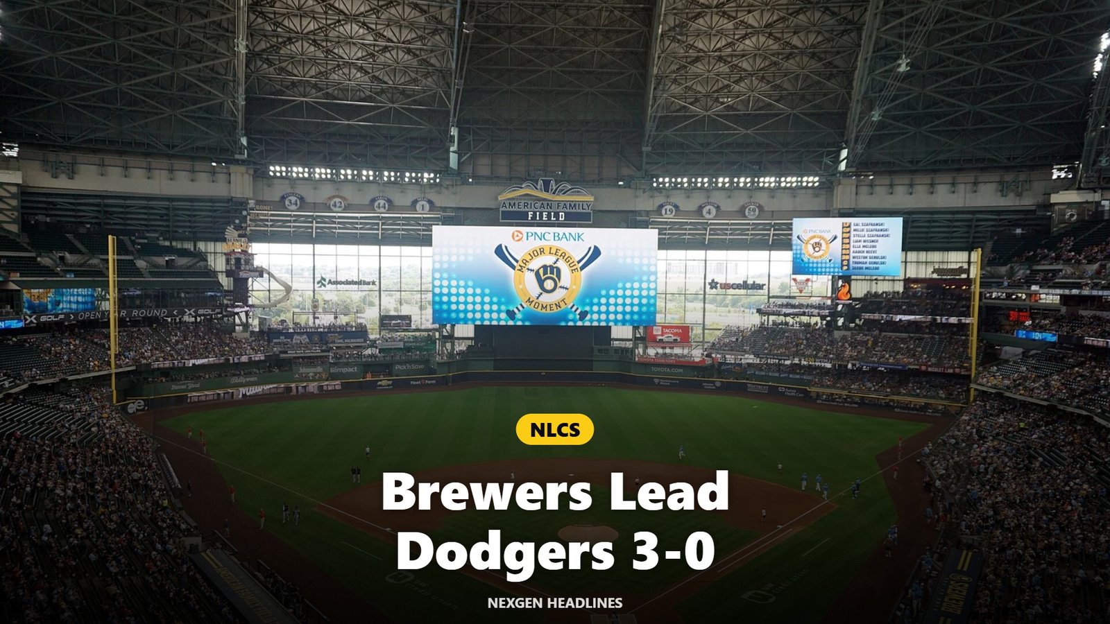 A Milwaukee Brewers home game at American Family Field