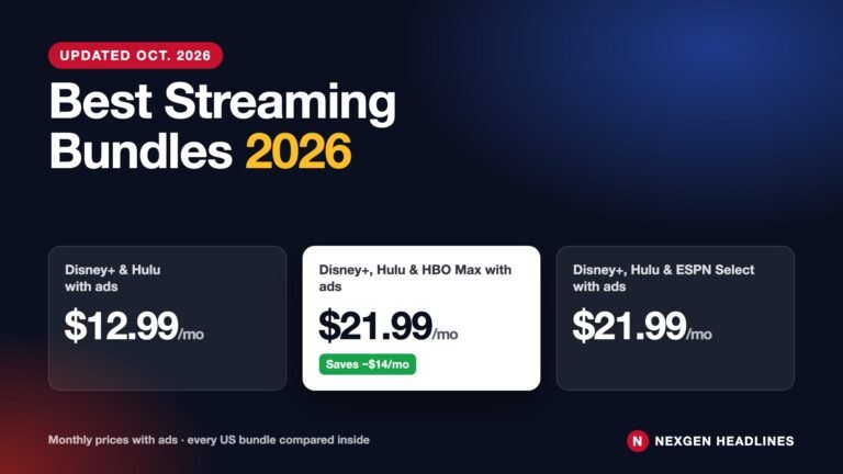 Best streaming bundles 2026 price comparison card