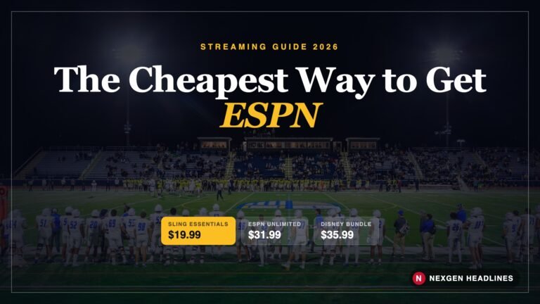 The cheapest way to get ESPN in 2026: Sling Essentials $19.99, ESPN Unlimited $31.99, Disney bundle $35.99