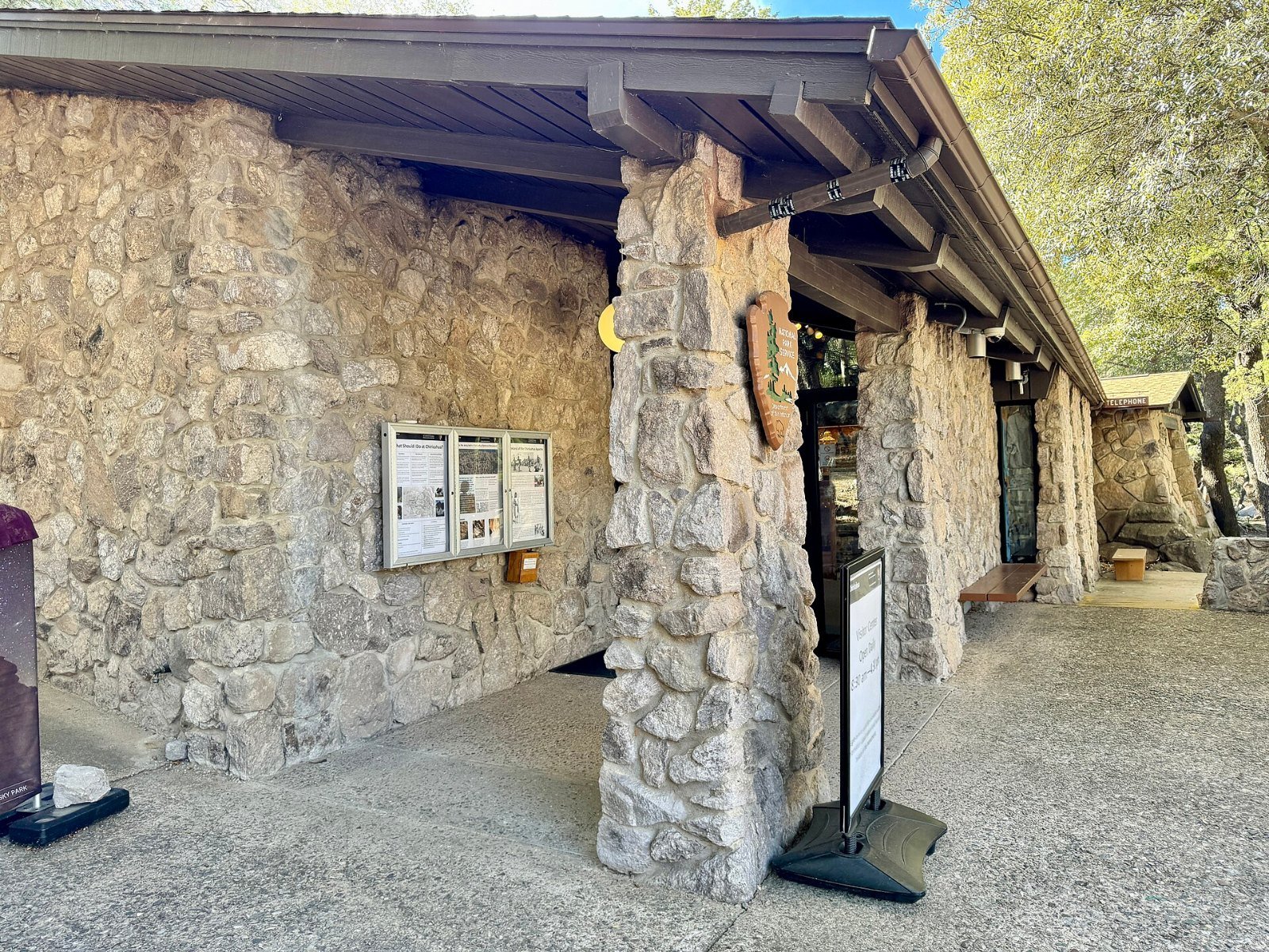 Stone visitor center building at Chiricahua near Willcox, Arizona