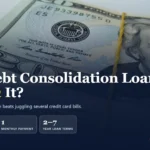 Stack of U.S. dollar bills, with text: Is a debt consolidation loan worth it?