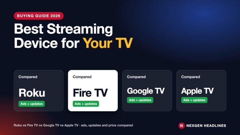 Roku vs Fire TV vs Google TV vs Apple TV comparison card