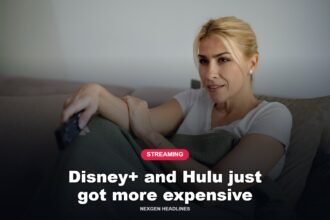 Person watching television on a couch, illustrating the Disney+ and Hulu price increase