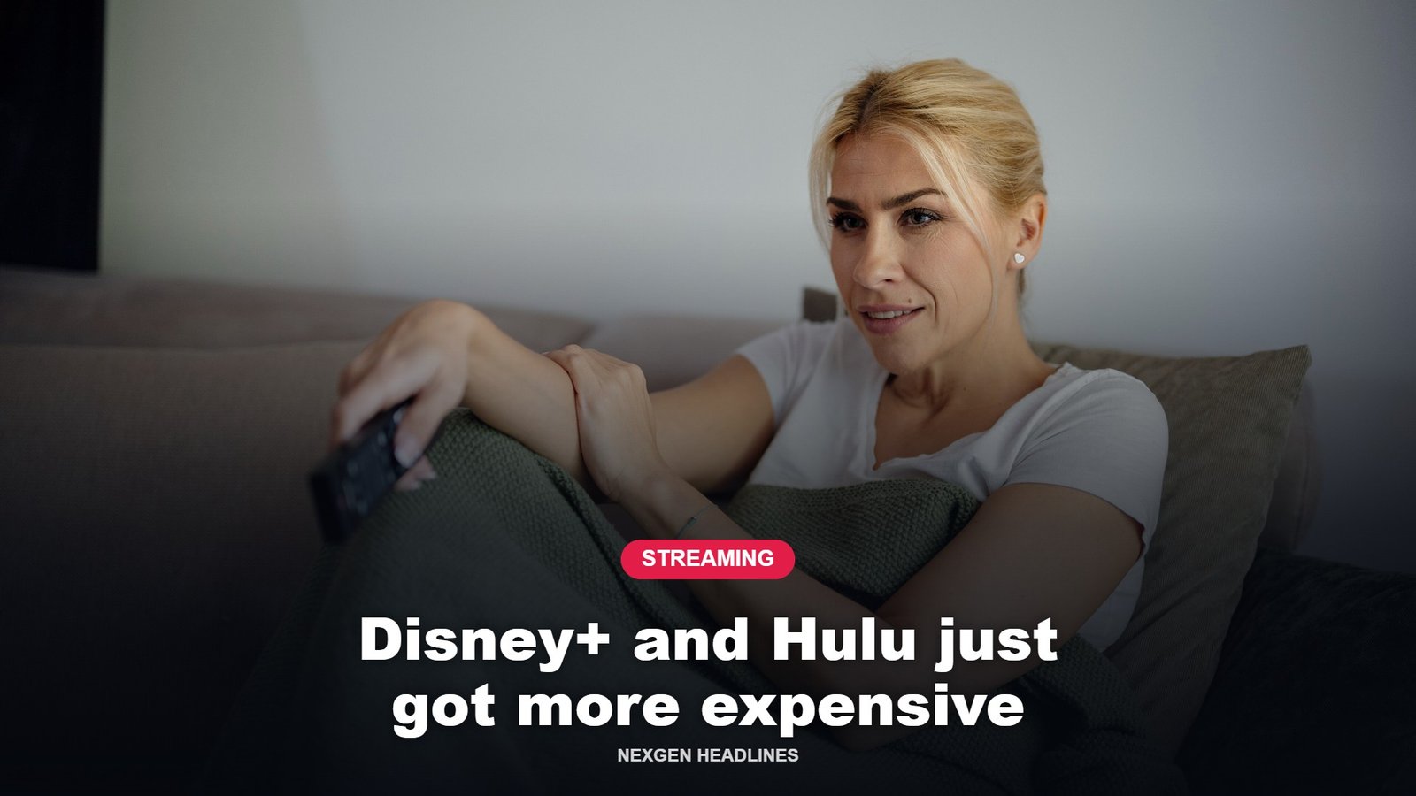 Person watching television on a couch, illustrating the Disney+ and Hulu price increase