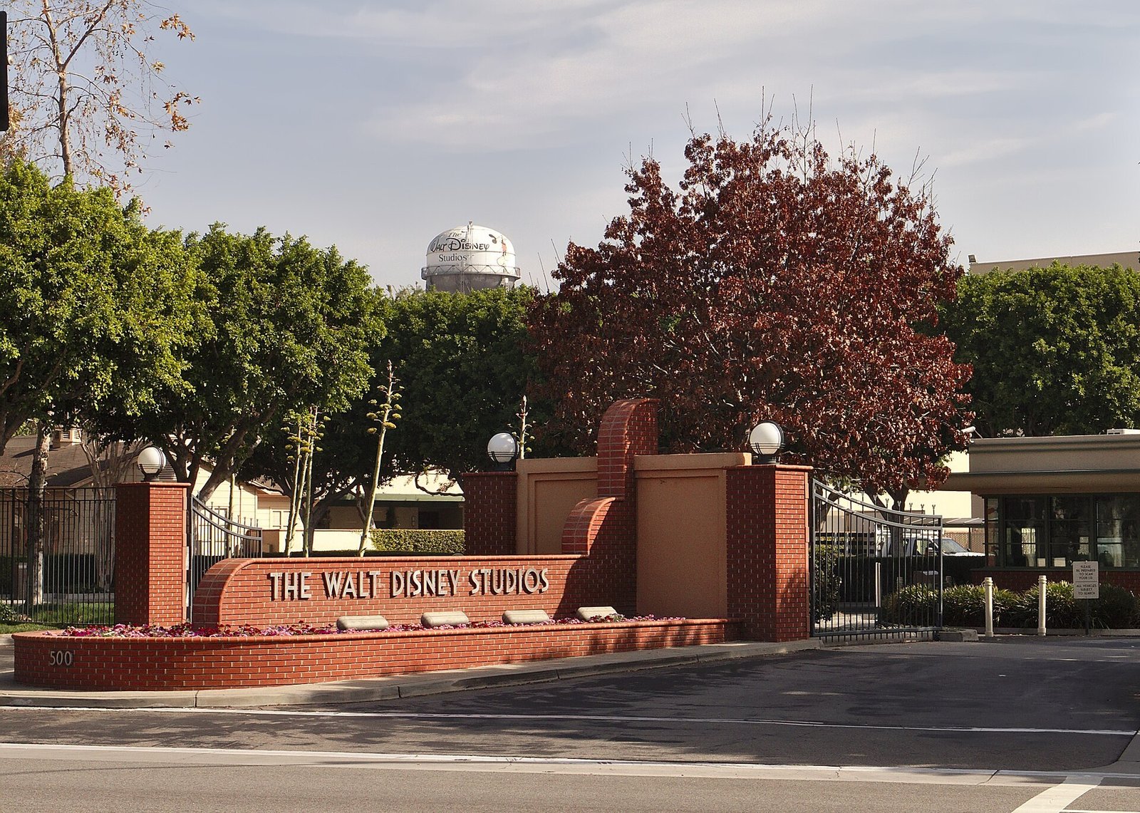 The Buena Vista gate at the Walt Disney Studios in Burbank, California