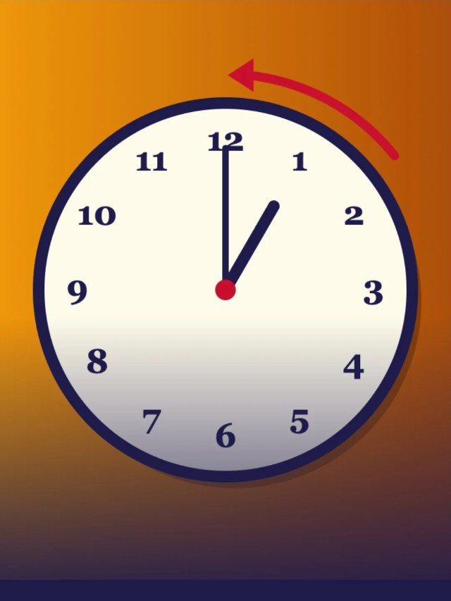 Clocks Fall Back Nov. 1