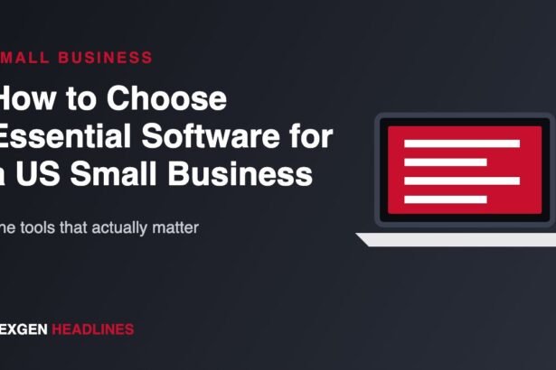 How to choose essential software for a US small business