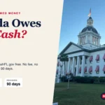 Old Florida Capitol in Tallahassee with a Florida unclaimed money headline