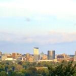 Grand Rapids, Michigan skyline, where the first Senate debate was held