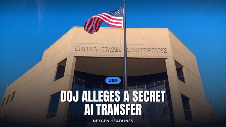 DOJ alleges a secret AI transfer - Nexgen Headlines