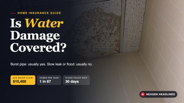 Water-damaged ceiling tiles: does homeowners insurance cover water damage?