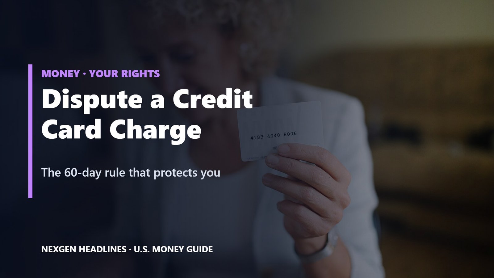 How to dispute a credit card charge