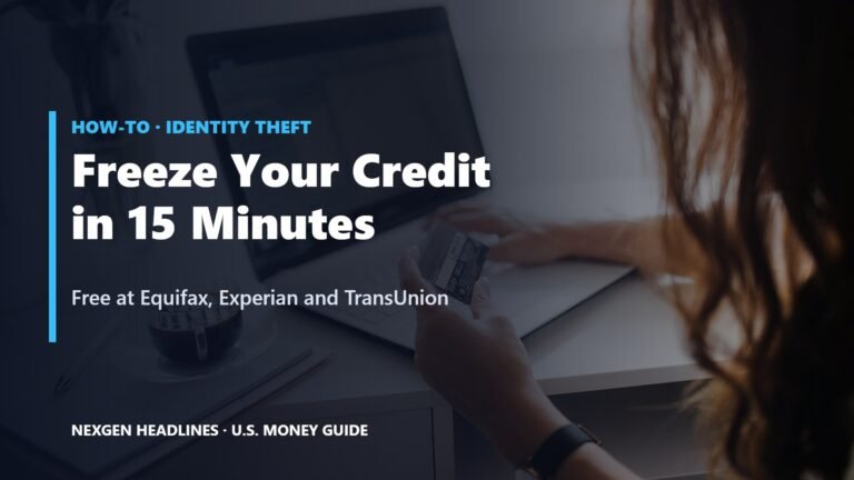 How to freeze your credit for free at all three credit bureaus