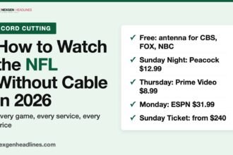 How to watch the NFL without cable in 2026: services and prices