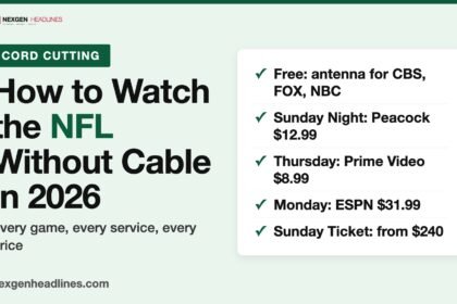 How to watch the NFL without cable in 2026: services and prices
