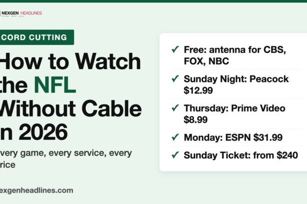 How to Watch NFL Without Cable in 2026: Every Game, Every Price