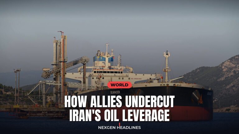 How allies undercut Iran's oil leverage - Nexgen Headlines