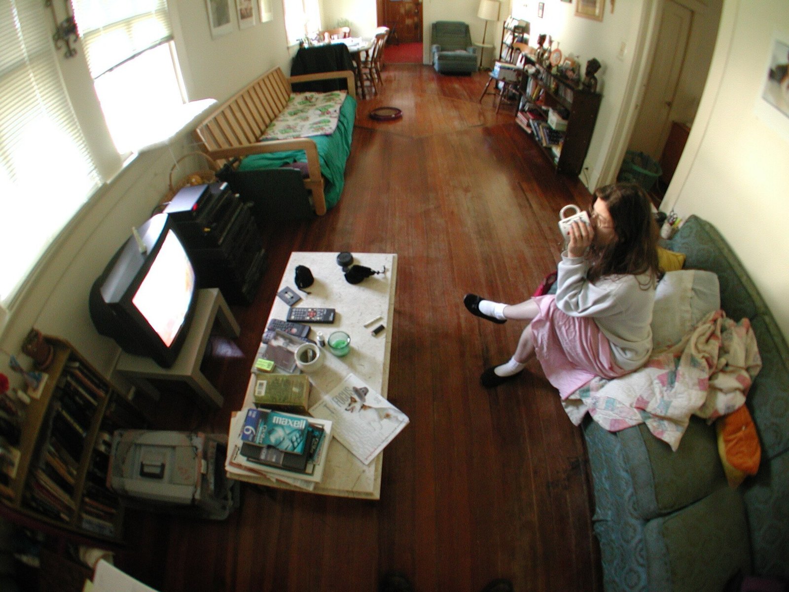 A living room with a television, illustrating household streaming costs