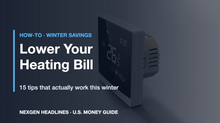 How to lower your heating bill this winter