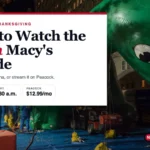 How to Watch the 2026 Macy's Thanksgiving Day Parade Without Cable