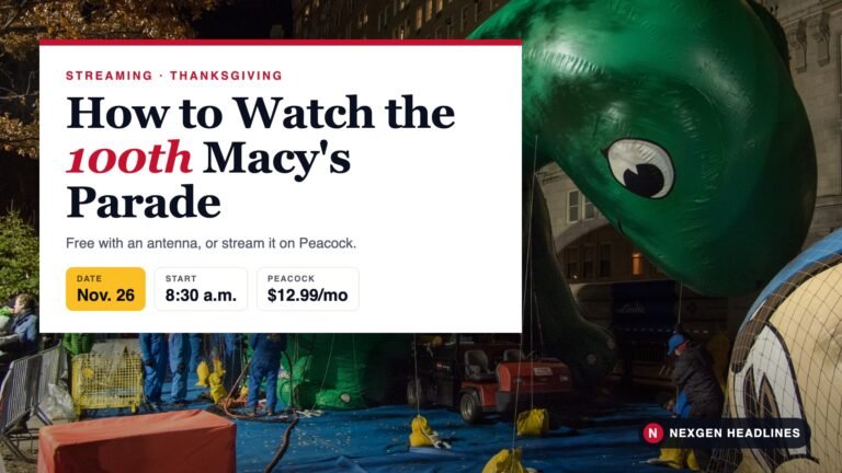 How to Watch the 2026 Macy's Thanksgiving Day Parade Without Cable