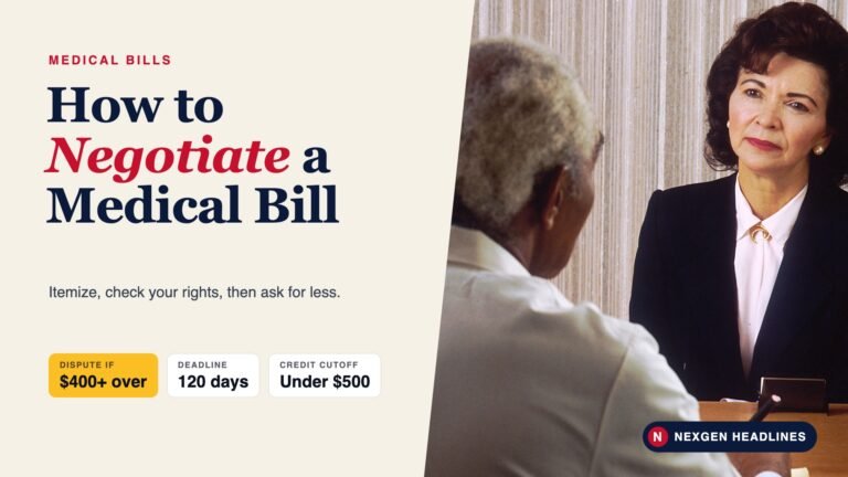 How to negotiate a medical bill featured image