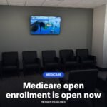 A medical clinic waiting room