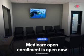 A medical clinic waiting room
