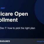 Medicare Open Enrollment – Oct 15 – Dec 7: how to pick the right plan