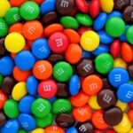A pile of colorful M&M's candies