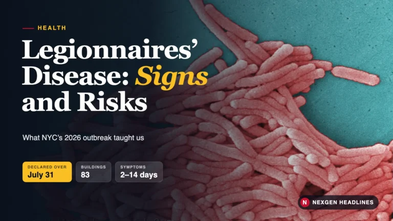 Legionnaires disease symptoms and risks