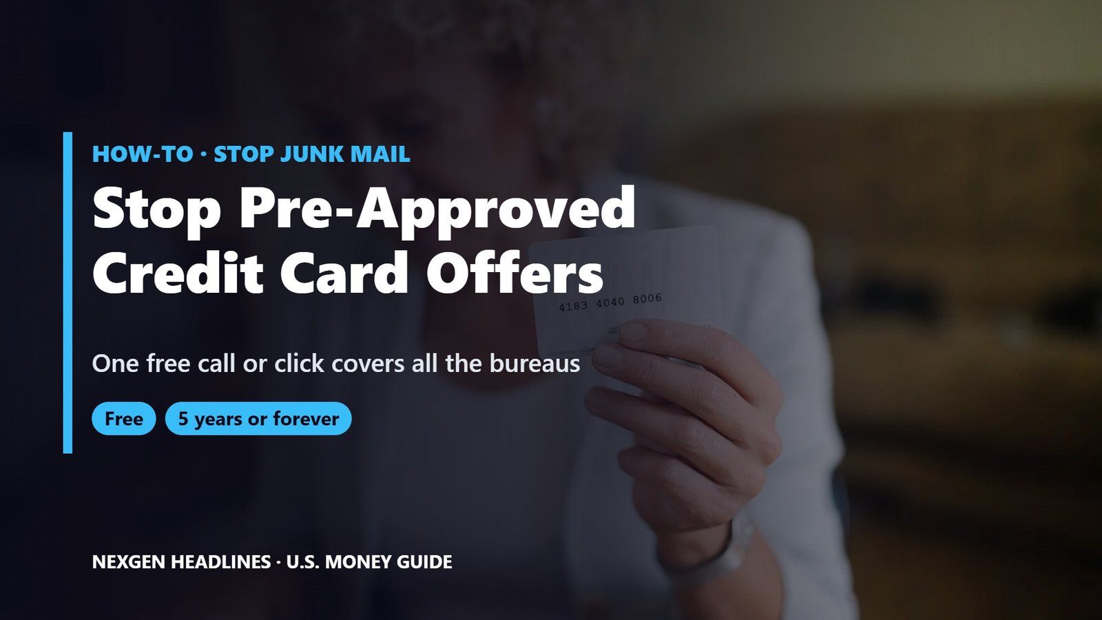 How to opt out of prescreened credit card offers