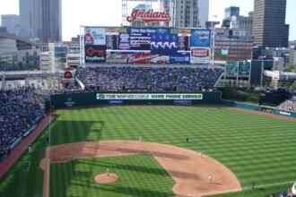 Progressive Field, home of the Cleveland Guardians