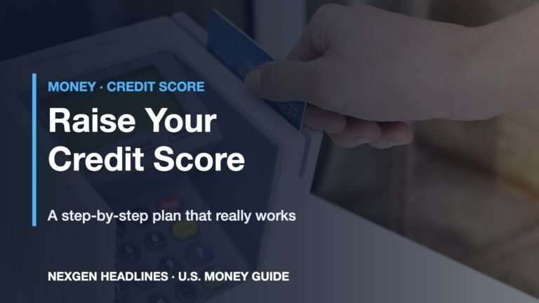 How to raise your credit score step by step