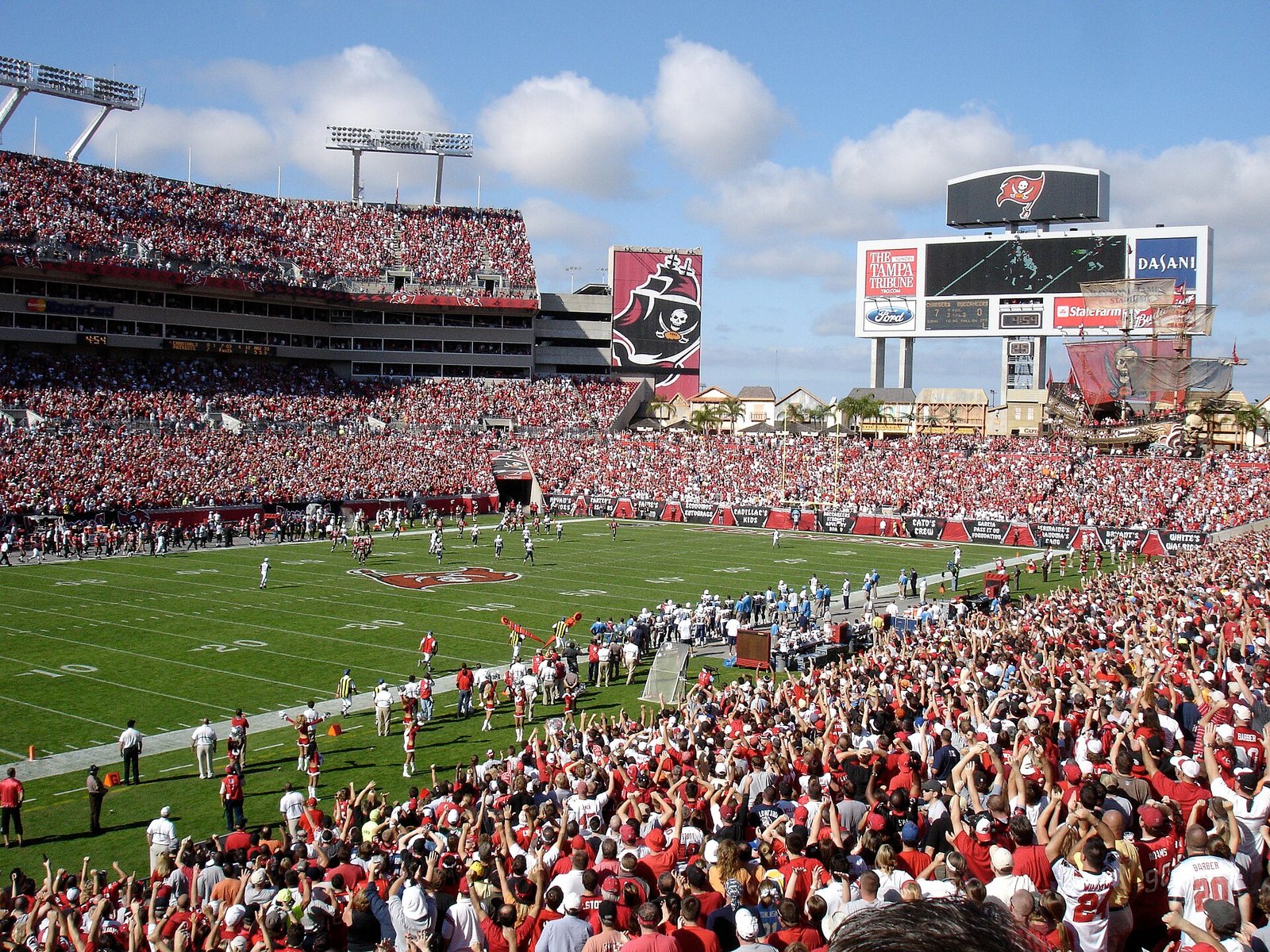 Raymond James Stadium, home of the Tampa Bay Buccaneers