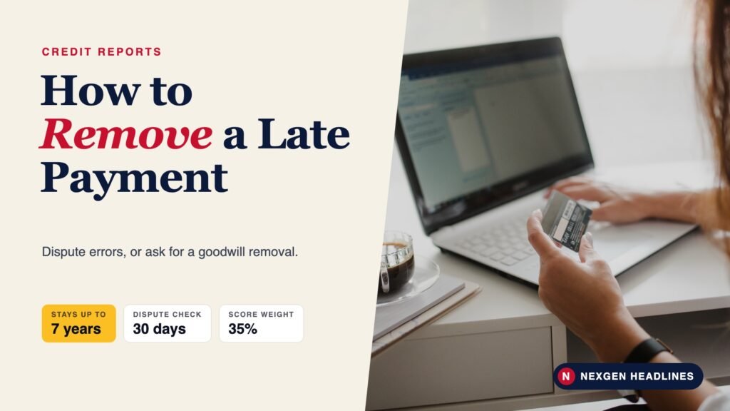 How to Remove a Late Payment From Your Credit Report
