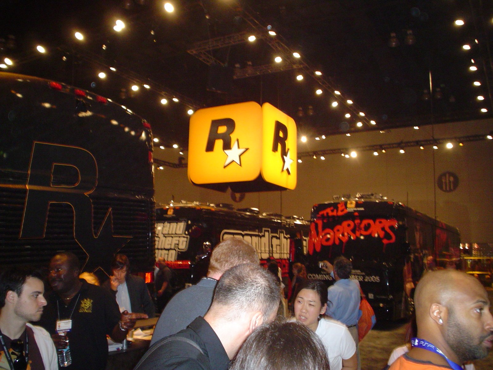 Rockstar Games branded buses at E3