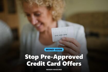 A credit card in a woman's hand