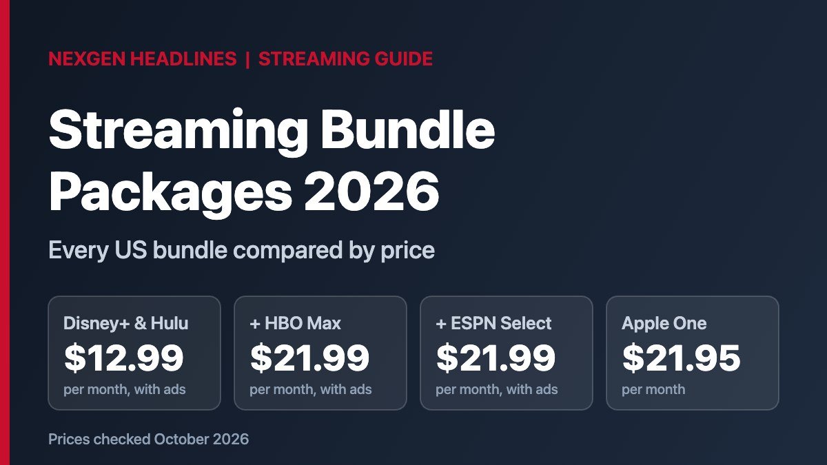 Streaming bundle packages 2026 price comparison