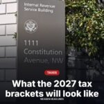 The IRS building sign in Washington DC