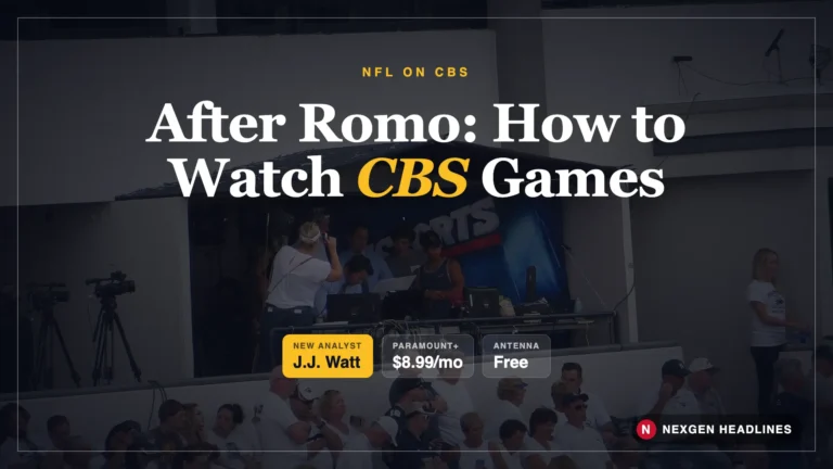 How to watch NFL on CBS after Tony Romo