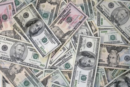 A fan of United States dollar bills