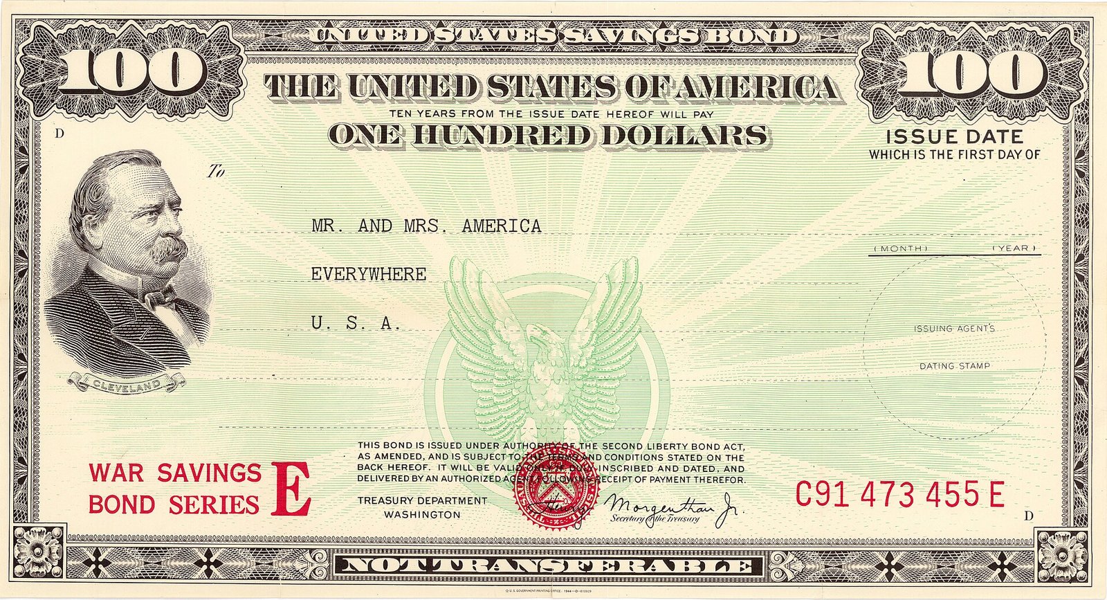 A U.S. savings bond