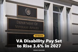 Department of Veterans Affairs headquarters sign in Washington