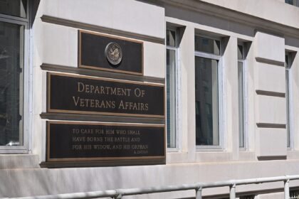 Department of Veterans Affairs headquarters sign in Washington, D.C.