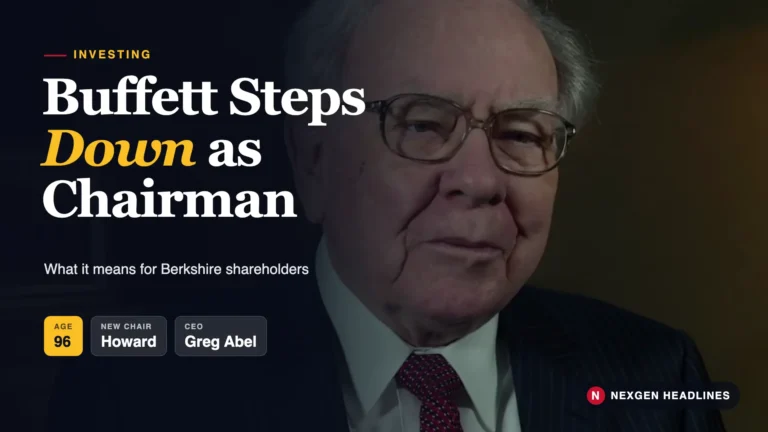 Warren Buffett steps down as Berkshire Hathaway chairman